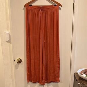 RACHEL Rachel Roy Textured Orange Pants